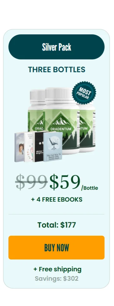 Oradentum™ 3 bottles pricing